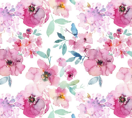 Purple Floral 2-Piece Matching Hoodie Joggers Set Grow Along Babywear®