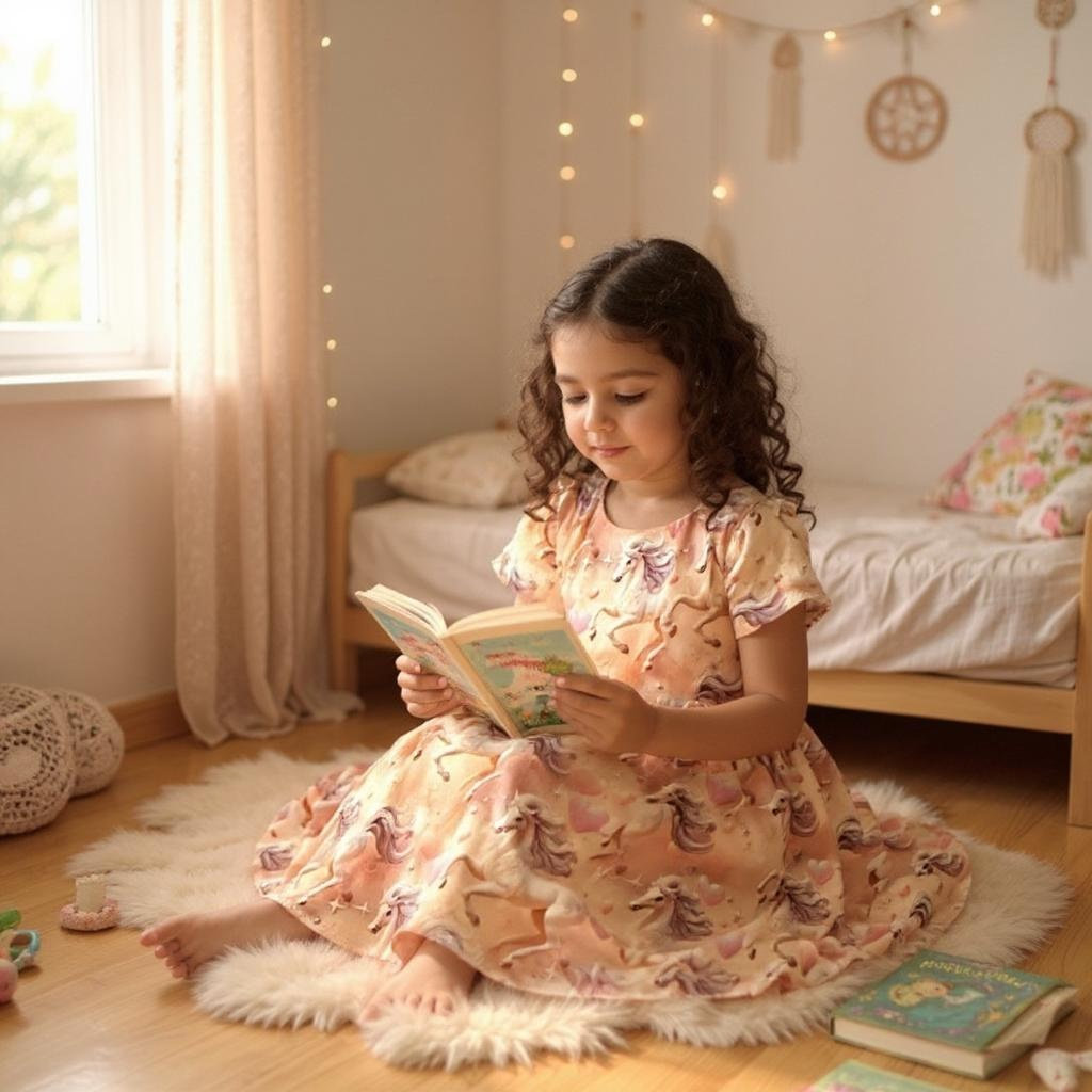 Vestido para cita de juegos de manga corta fruncido con estampado de mariquita de punto elástico
