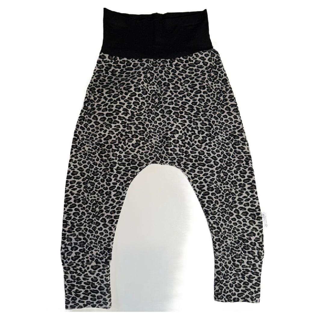 CLEARANCE Black Animal Print TODDLER Harem Pants