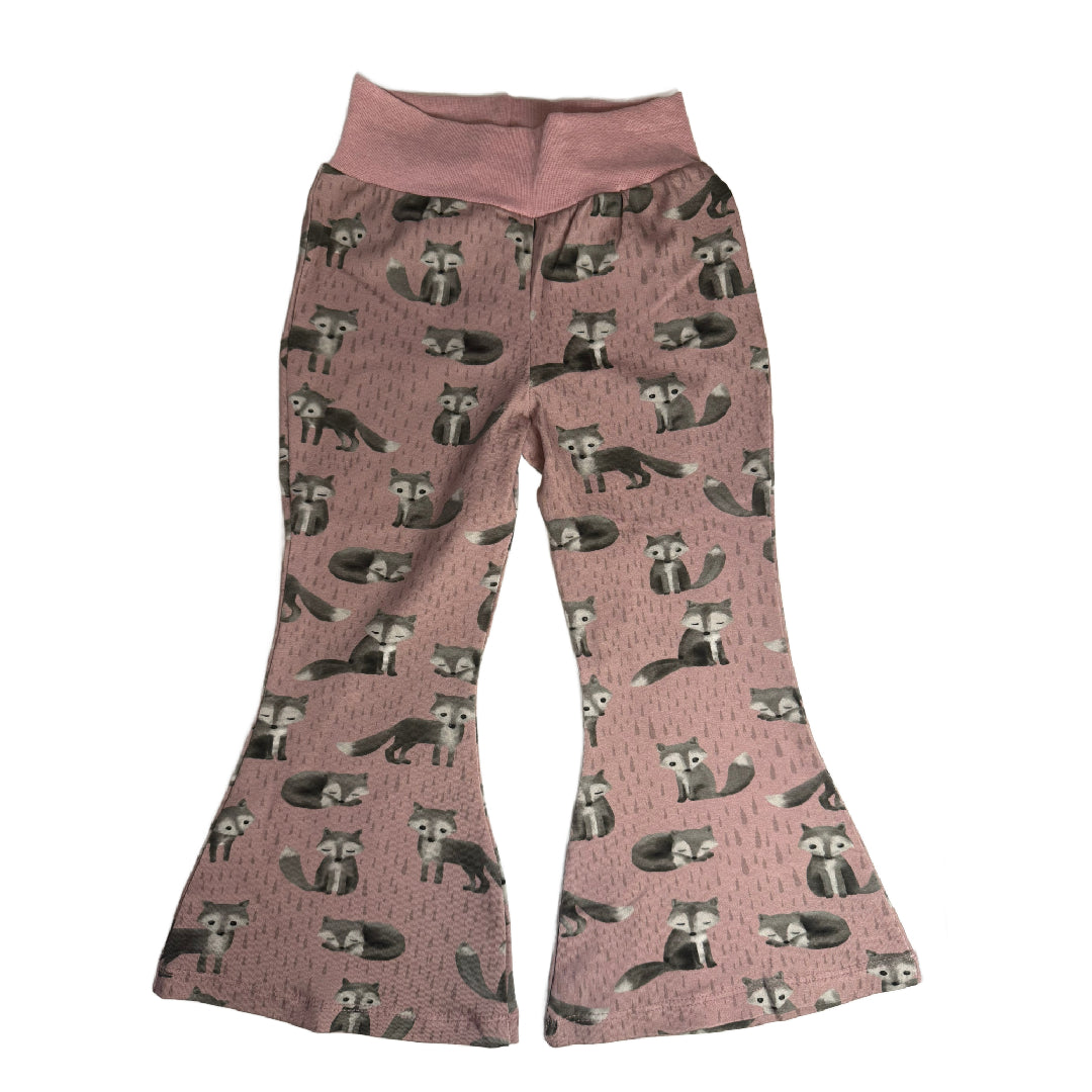 CLEARANCE Fox Print Bell Bottom Pants