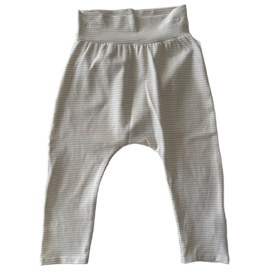 CLEARANCE Beige Stripe TODDLER Harem Pants