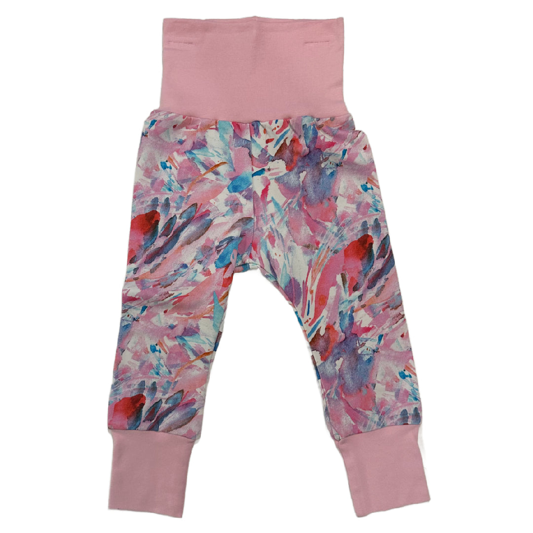 CLEARANCE Pink Paint Streaks Growth Spurt Jogger Pants