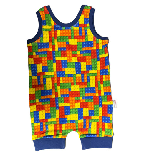 Colourful Blocks Summer Romper