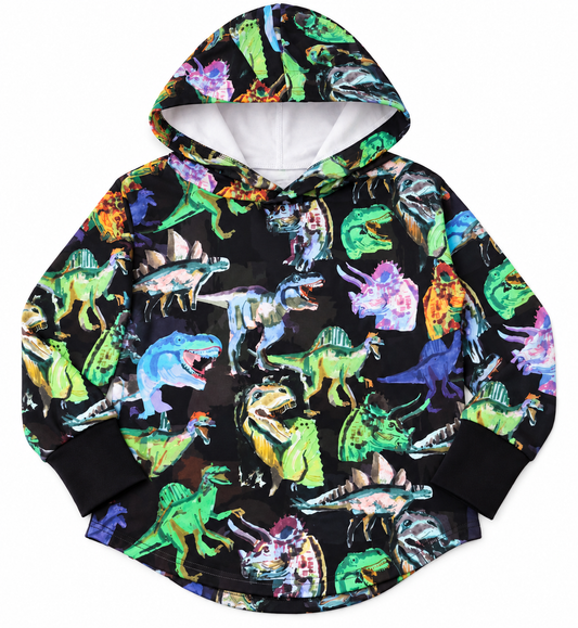 Dark Dinosaur Hooded T-shirt