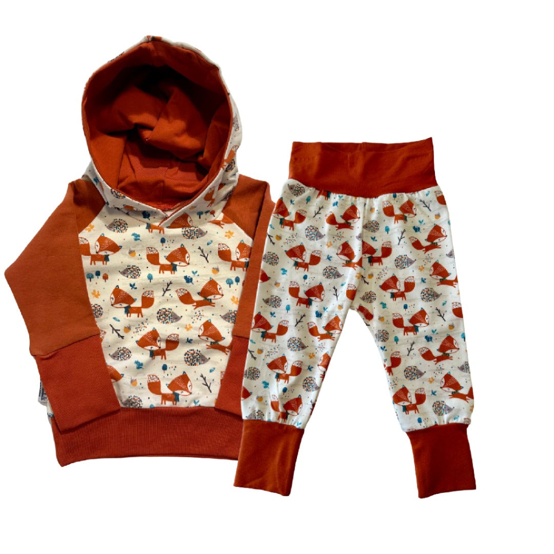 Cute Fox 2-Piece Matching Hoodie Joggers Set Grow Along Babywear®
