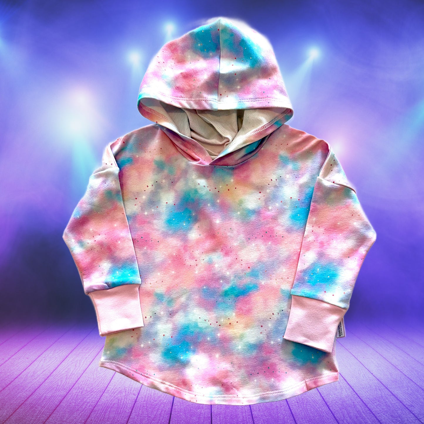 Pink & Blue Hooded T-shirt