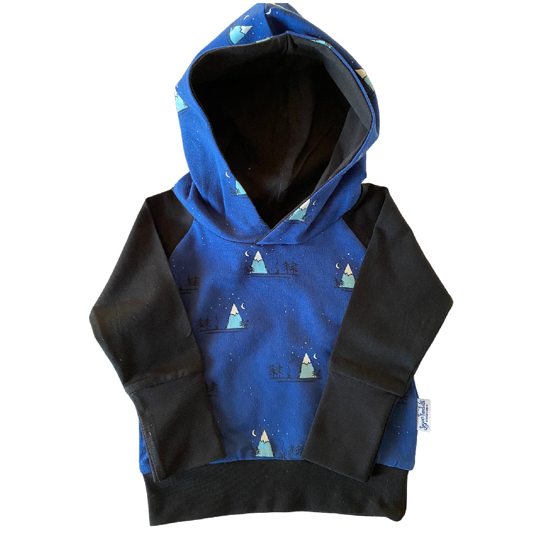 LIQUIDACIÓN Sudadera con capucha Blue Mountains Grow Along® Algodón orgánico