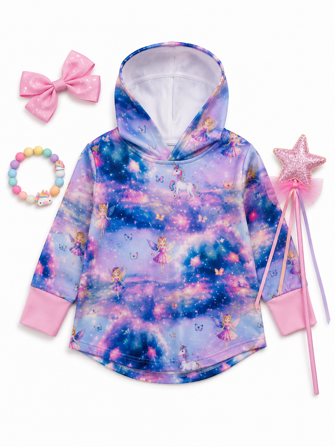 Fairies and Unicorns Hooded T-shirt