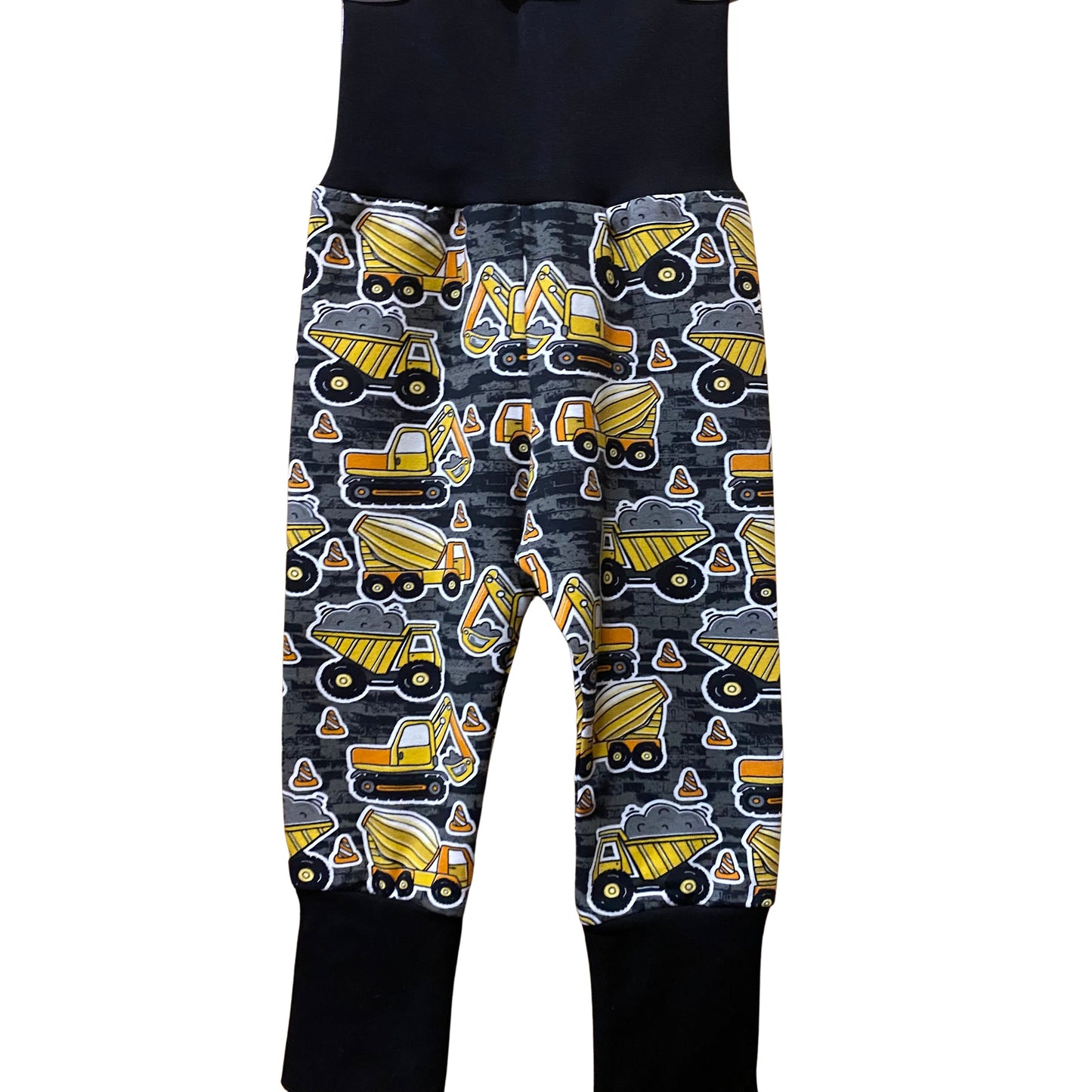 CLEARANCE Yellow Construction Vehicles Growth Spurt Jogger Pants