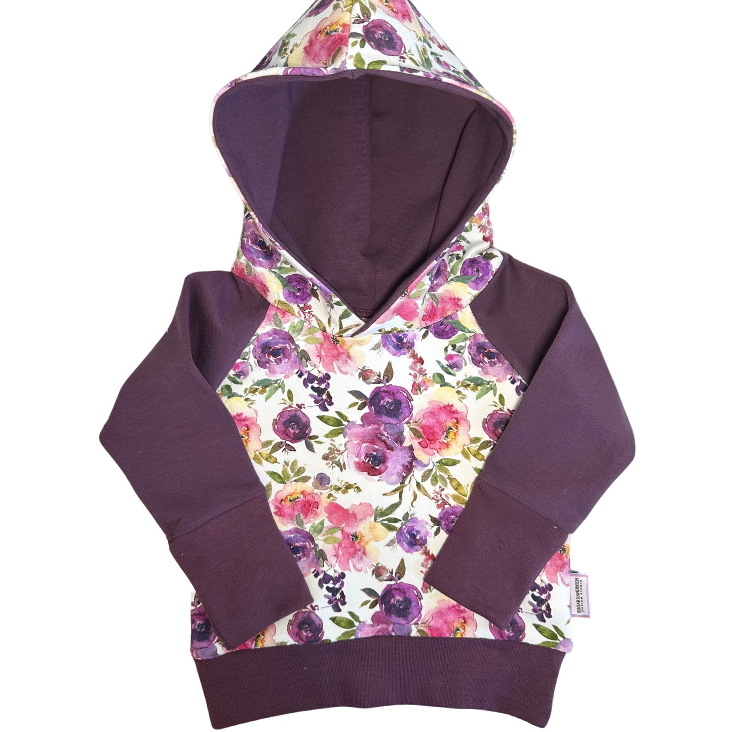 Purple Floral 2-Piece Matching Hoodie Joggers Set Grow Along Babywear®