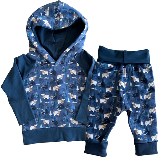 Blue Bears 2-Piece Matching Hoodie Joggers Set Grow Along Babywear®