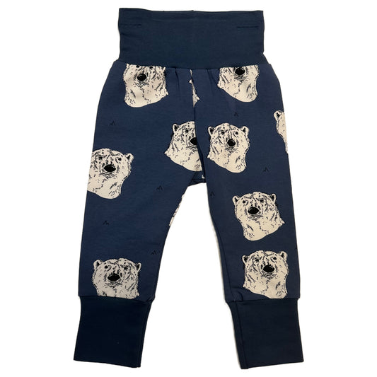 CLEARANCE Blue Polar Bears Growth Spurt Jogger Pants Organic Cotton