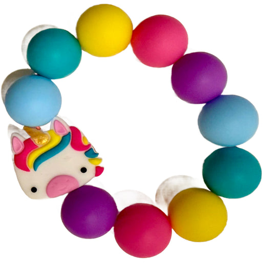 UNICORN Little Lovelies Silicone Bead Stretch Bracelet