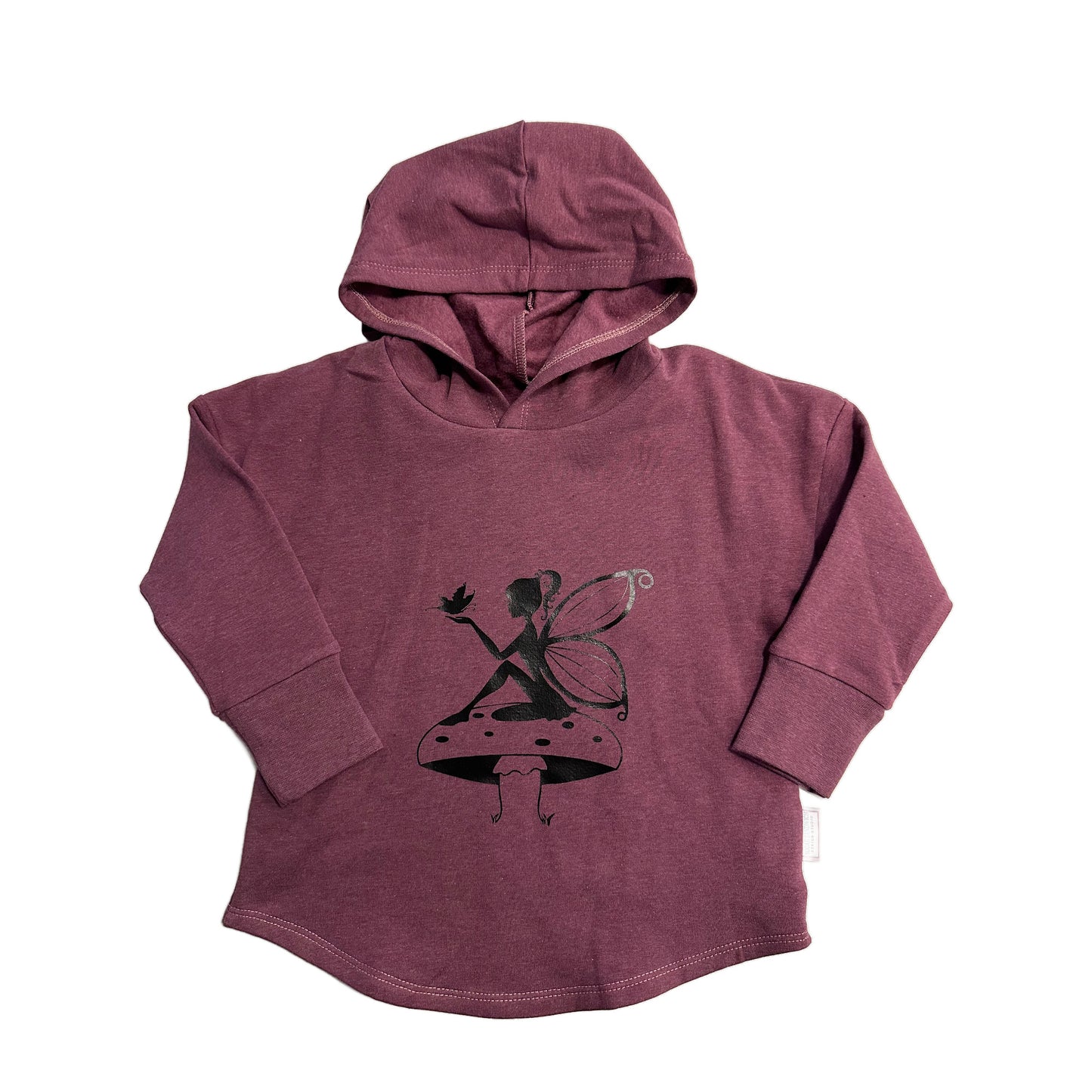 Fairy Graphic Design on Quartz Purple Hooded T-shirt