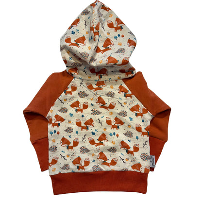 Cute Fox Grow Along® Hooded Sweater Hoodie Organic Cotton