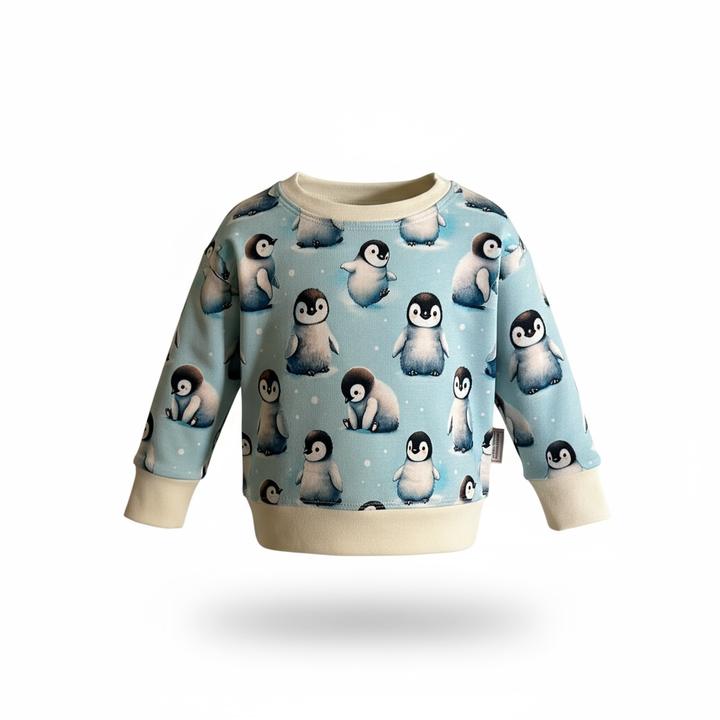 Penguin Print Dolman Lounge Shirt