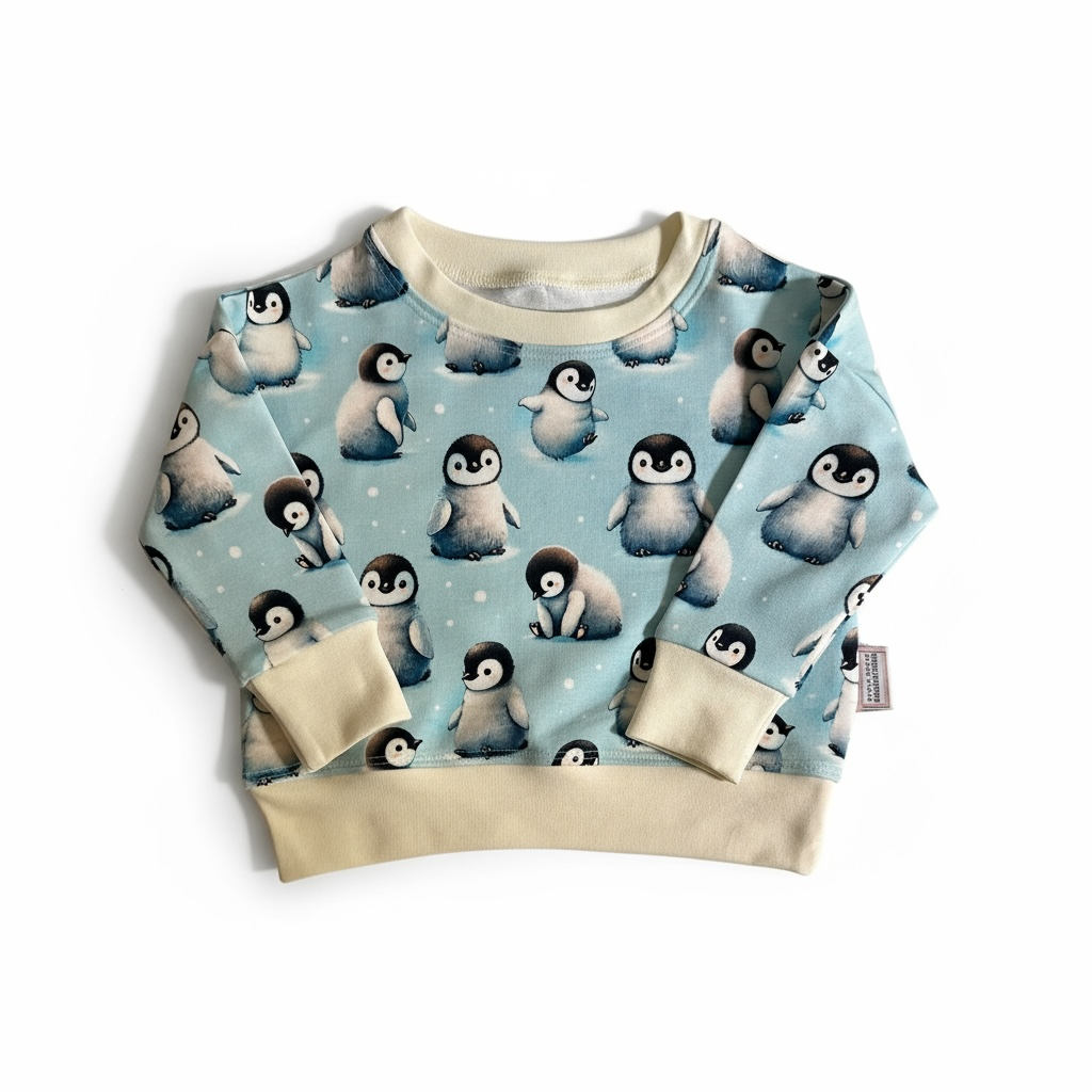 Penguin Print Dolman Lounge Shirt