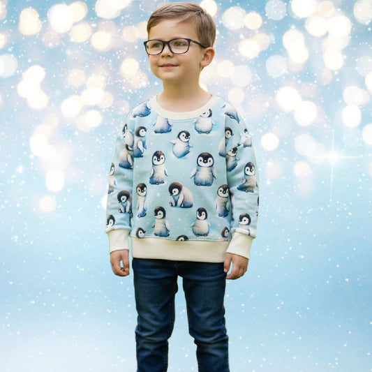 Penguin Print Dolman Lounge Shirt