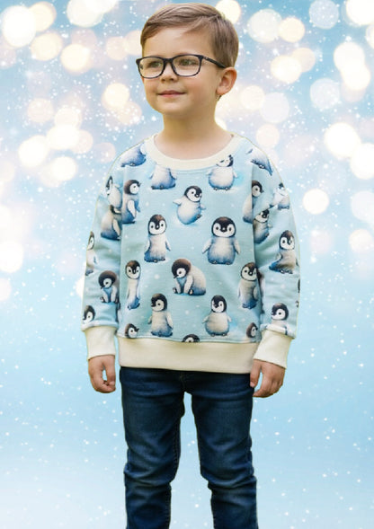 Penguin Print Dolman Lounge Shirt