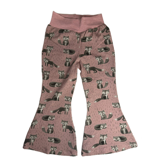 CLEARANCE Fox Print Bell Bottom Pants