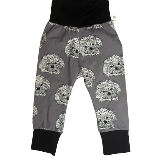 CLEARANCE Pink Puppy Print Growth Spurt Jogger Pants Organic Cotton