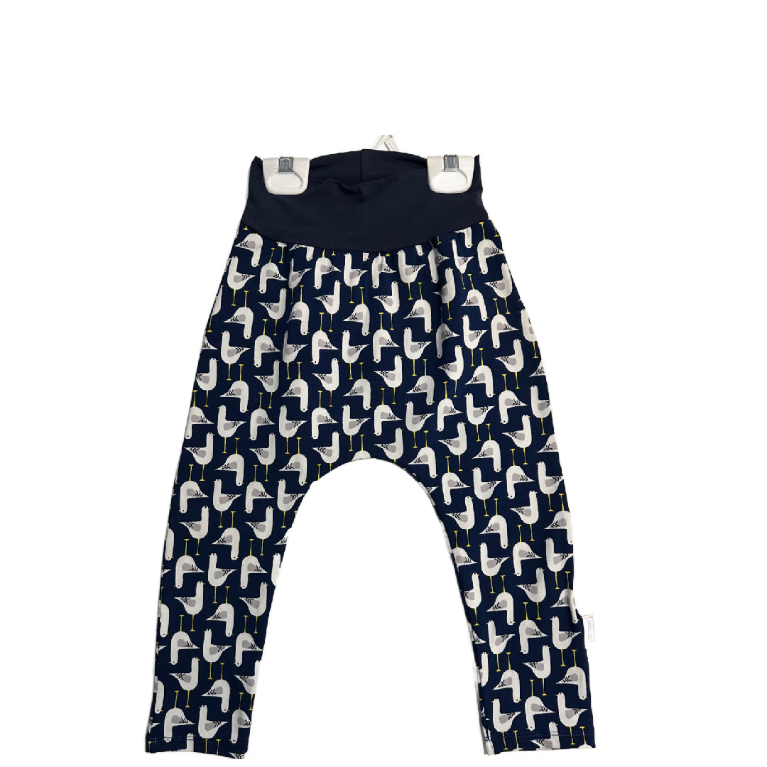 CLEARANCE Blue Seagulls TODDLER Harem Pants Organic Cotton