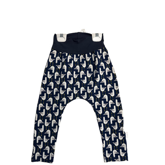 CLEARANCE Blue Seagulls TODDLER Harem Pants Organic Cotton