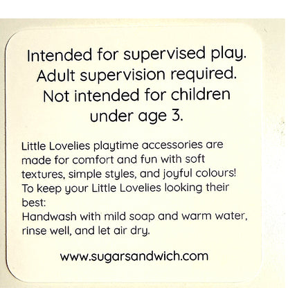 Bright Rainbow Little Lovelies Silicone Bead Stretch Bracelet