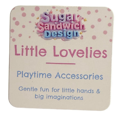 Bright Rainbow Little Lovelies Silicone Bead Stretch Bracelet