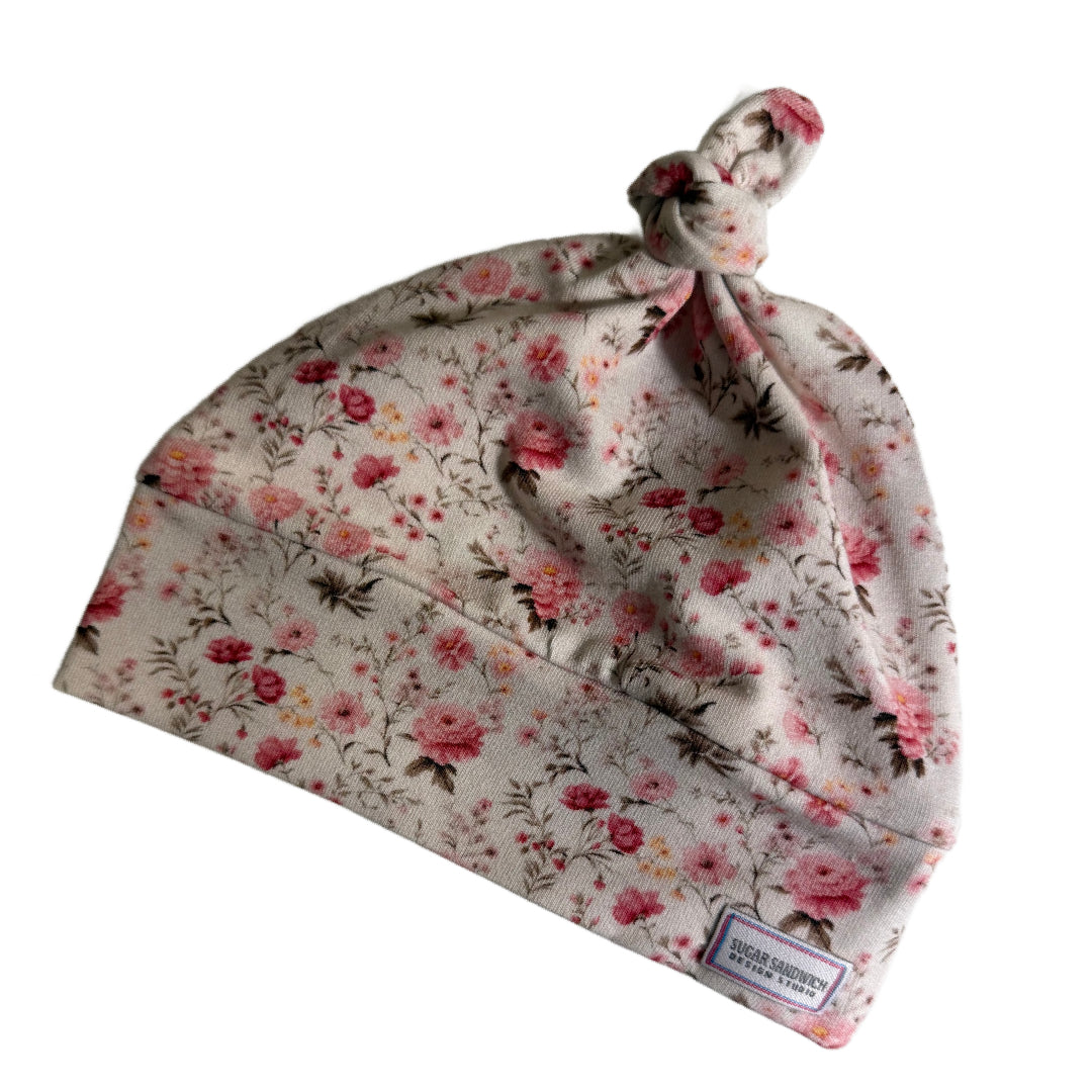 Spring Floral Baby Harem Pants & Hat Set