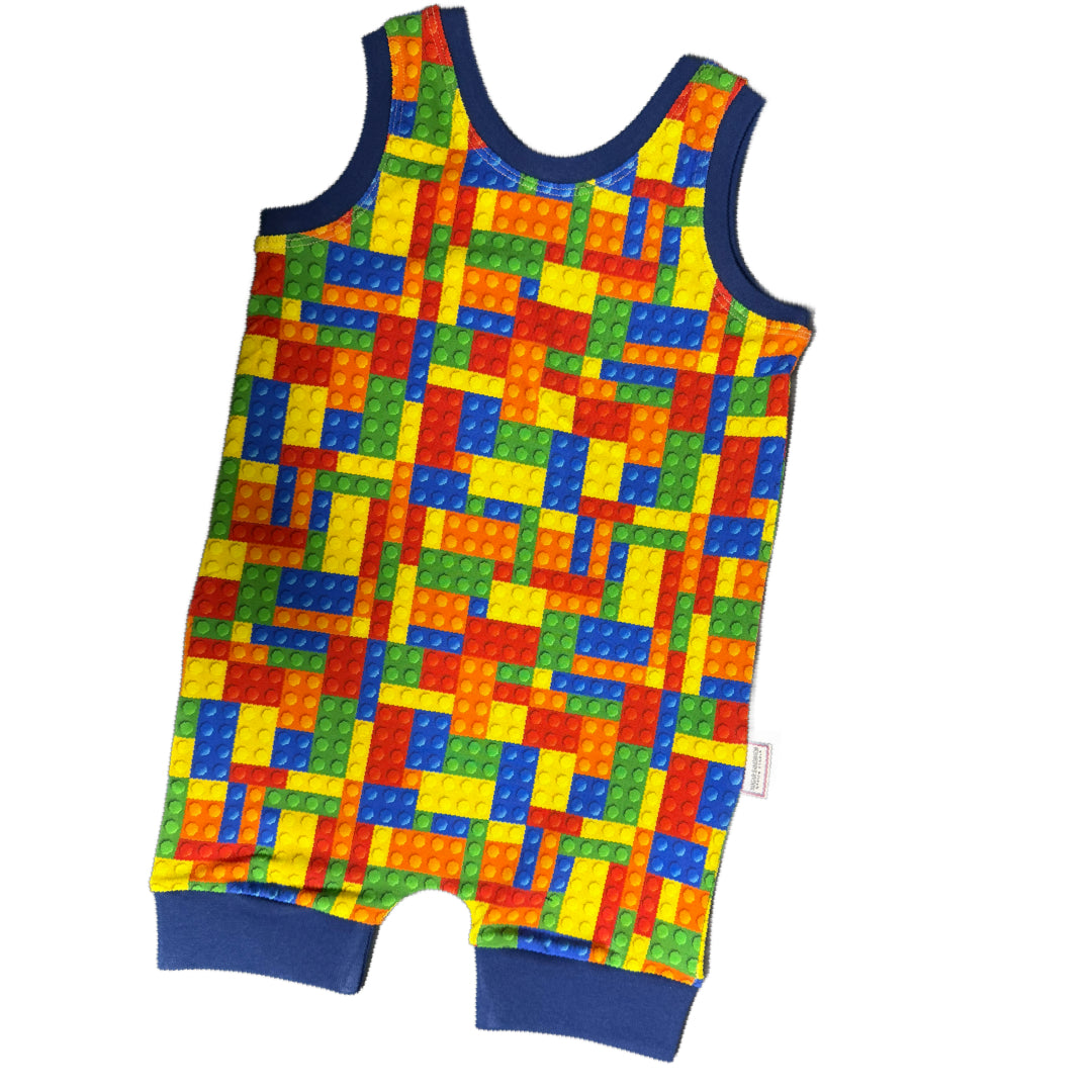Colourful Blocks Summer Romper