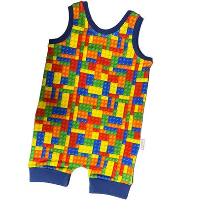 Colourful Blocks Summer Romper