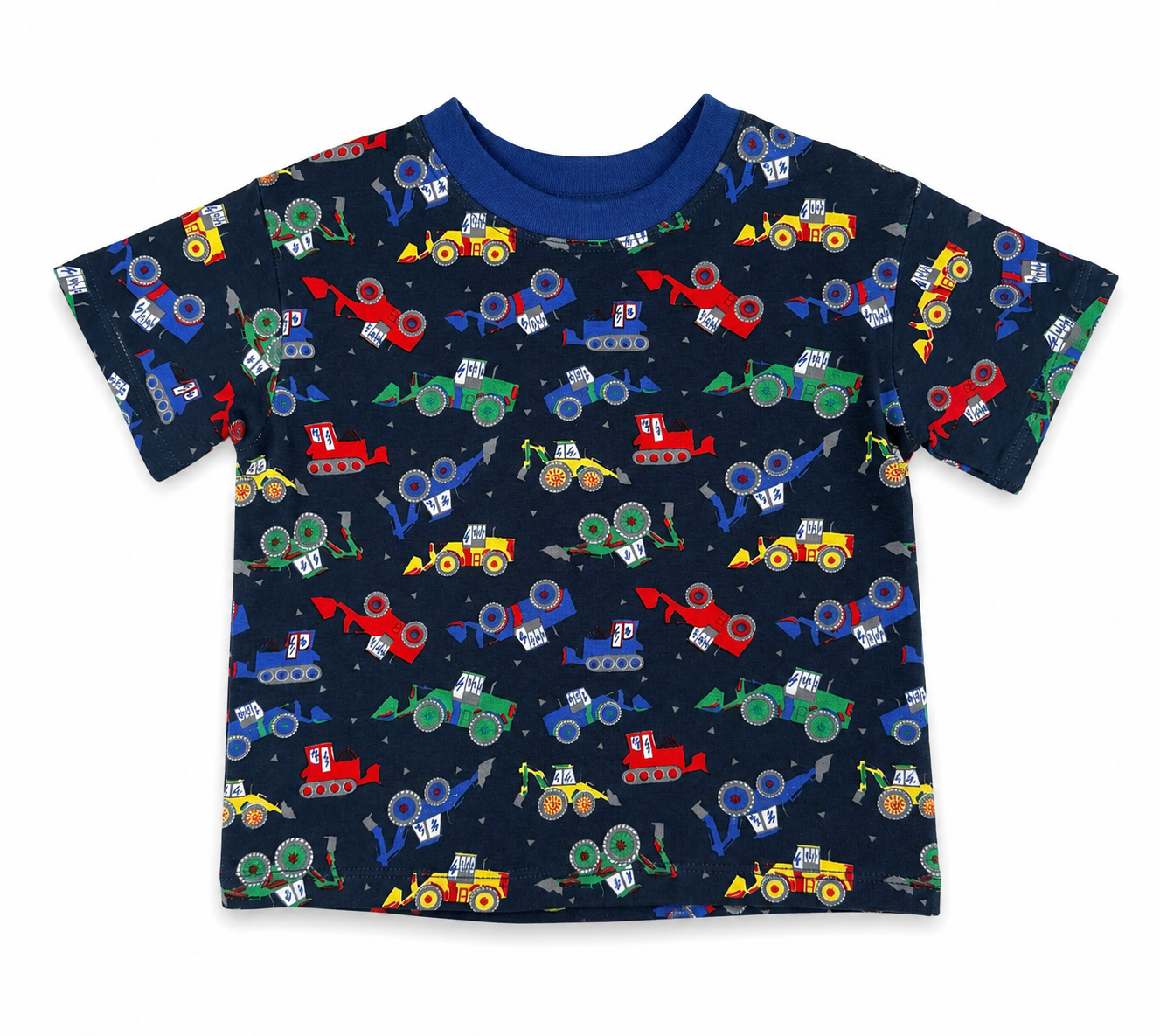 Construction Vehicles Crew Neck Baggy Tee