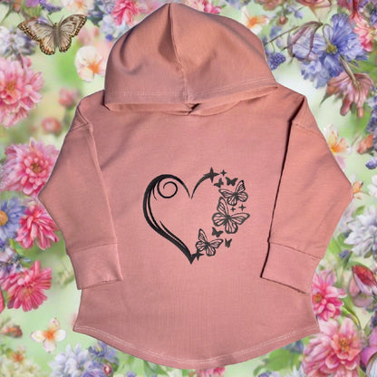 Conception graphique de fée sur T-shirt à capuche violet Quartz