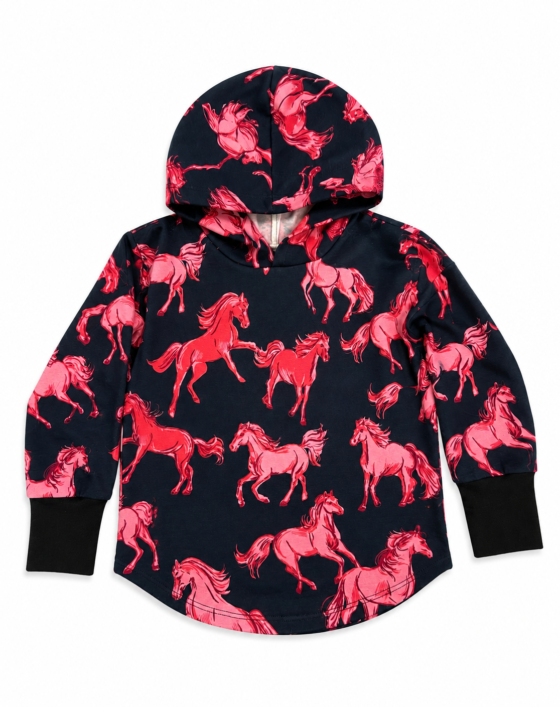 Horses Hooded T-shirt