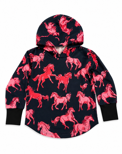 Horses Hooded T-shirt