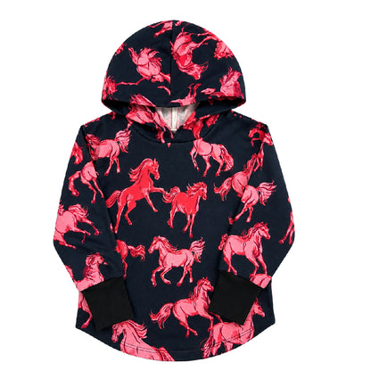 Horses Hooded T-shirt