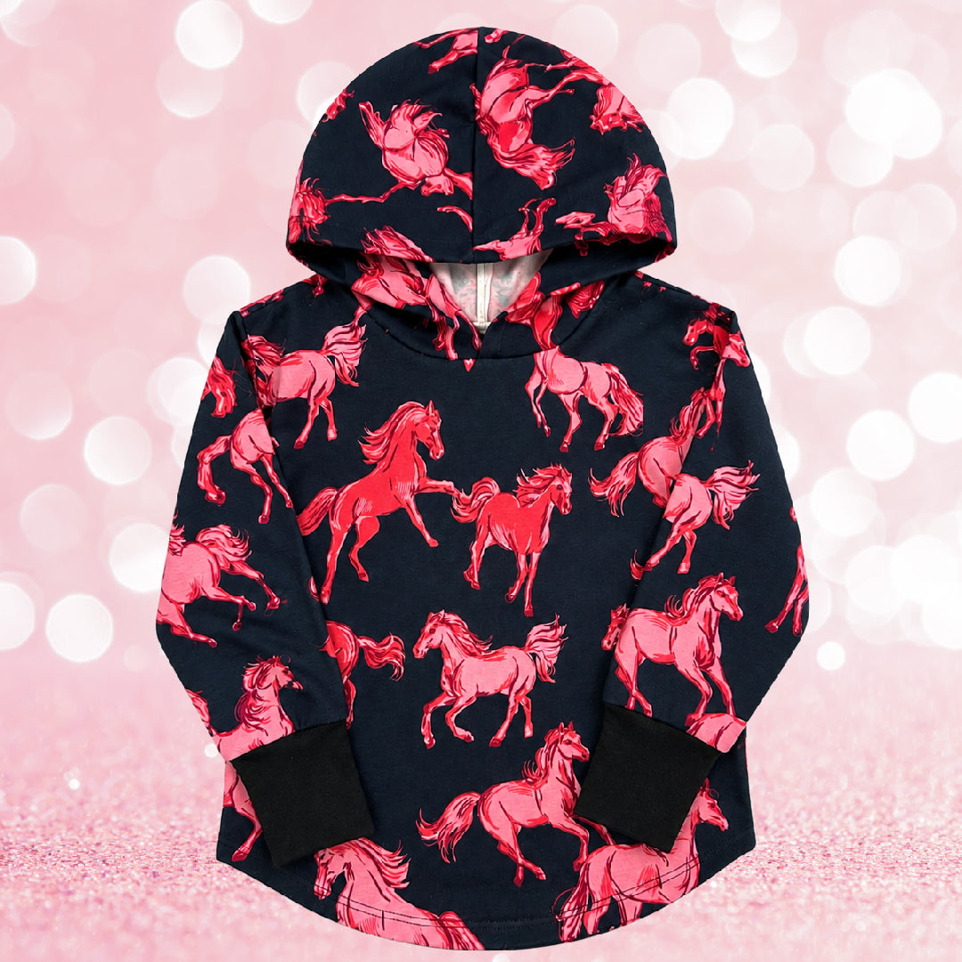 Horses Hooded T-shirt