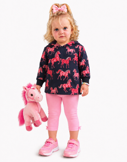 Horses Hooded T-shirt