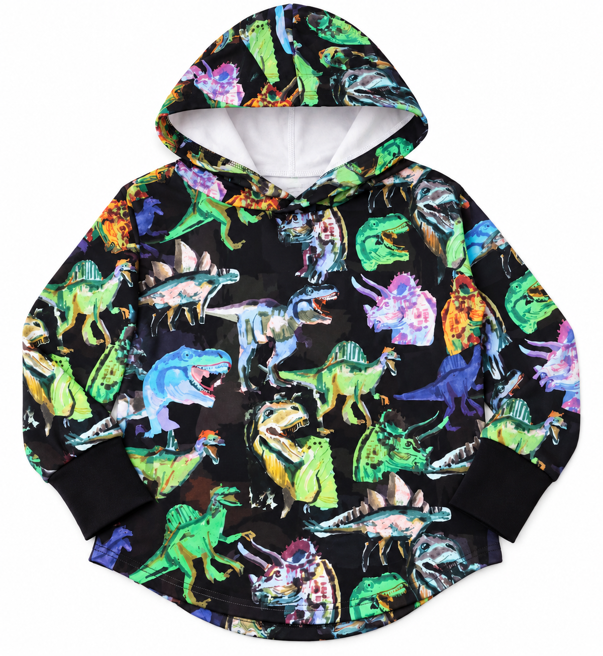 Dark Dinosaur Hooded T-shirt