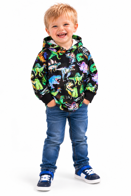 Dark Dinosaur Hooded T-shirt