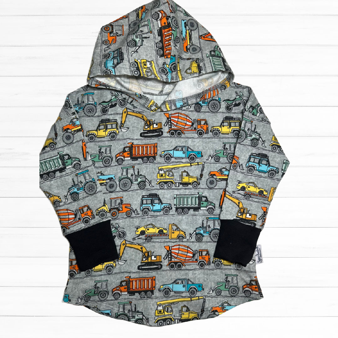 Vehicles Print Hooded T-shirt