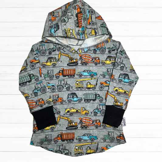 Vehicles Print Hooded T-shirt
