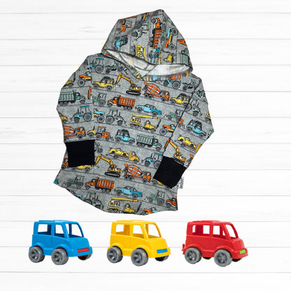 Vehicles Print Hooded T-shirt