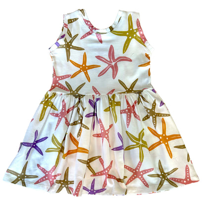 Starfish Beach Sleeveless Dress for Summer Organic Cotton