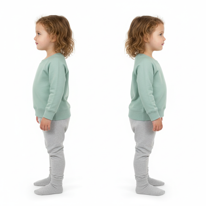 Green Pastel Raglan Crew Neck Sweater