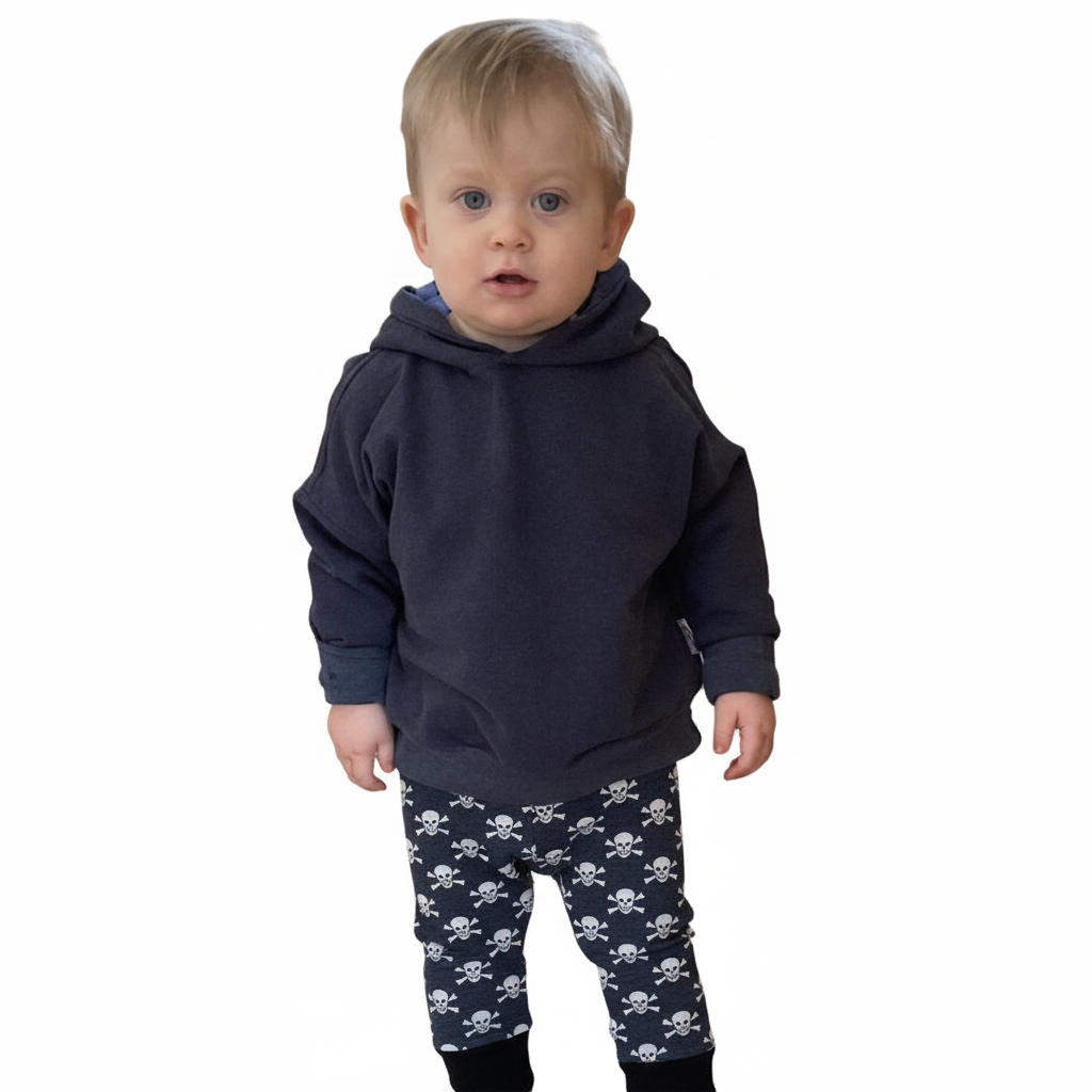 CLEARANCE Dark Grey Skulls Growth Spurt Jogger Pants