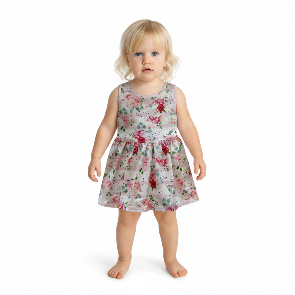 Floral Sleeveless Dress for Summer