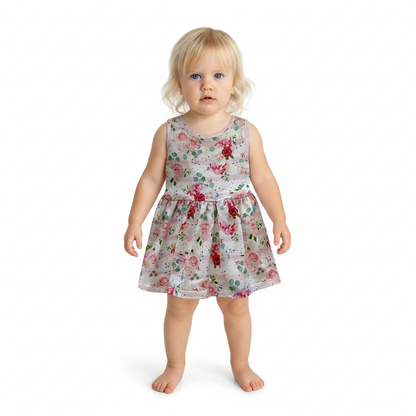 Floral Sleeveless Dress for Summer