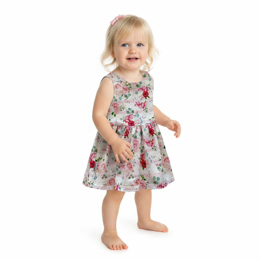 Floral Sleeveless Dress for Summer